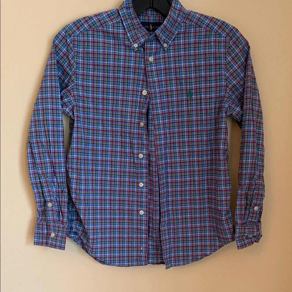 Ralph Lauren Men's‎ Multicolor Plaid Button-Down Shirt M(10/12)